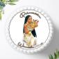 Preview: Prinzessin Pocahontas mit Wunschname, Tortenaufleger Ø 20cm, 0312z